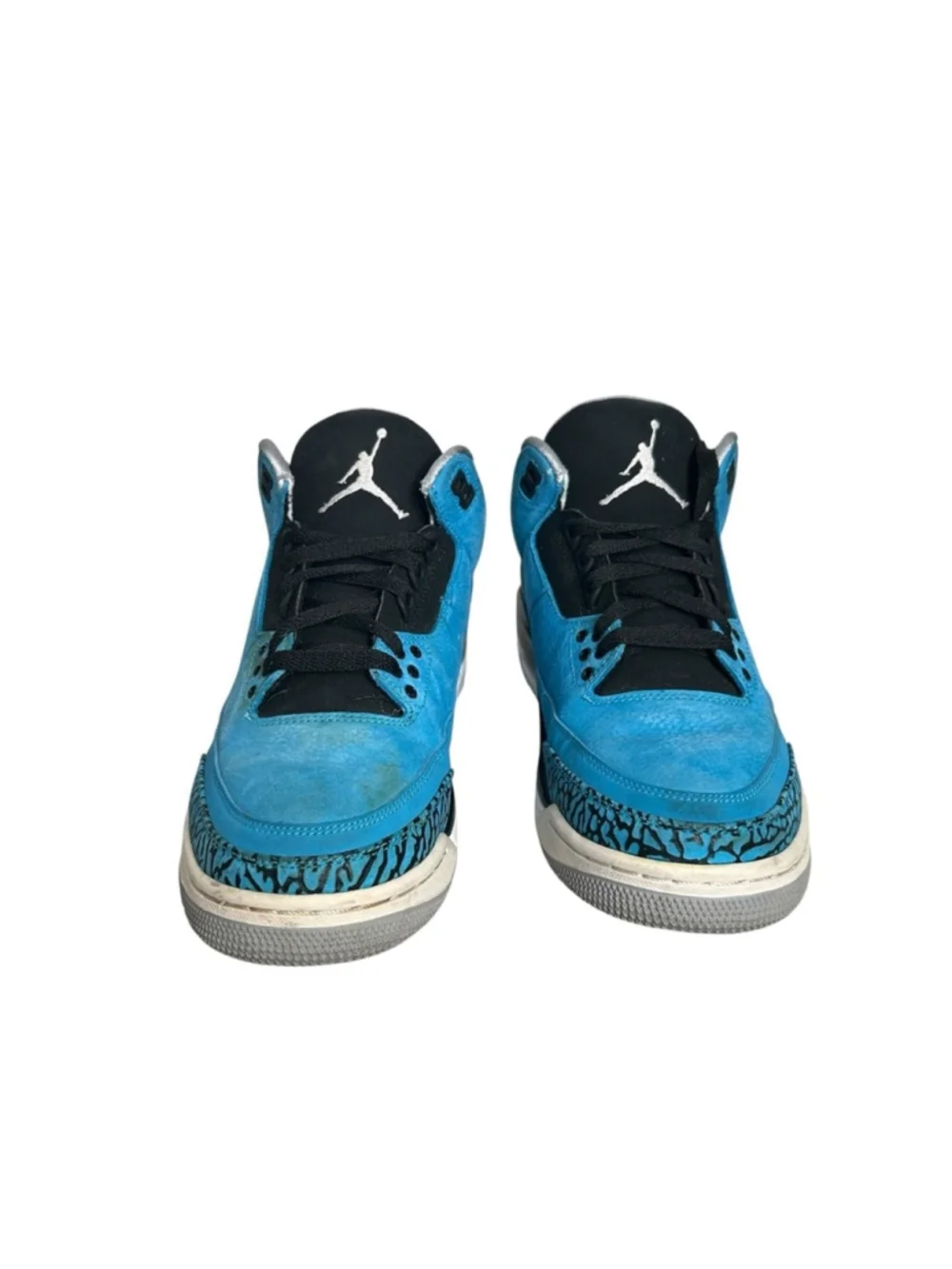 Nike Air Jordan Retro 3 Dark Powder Blue Black White 136064-406 Men's Size 8.5